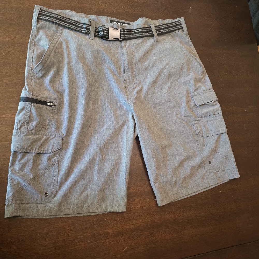 Iron Co men's shorts with matching belt size 38